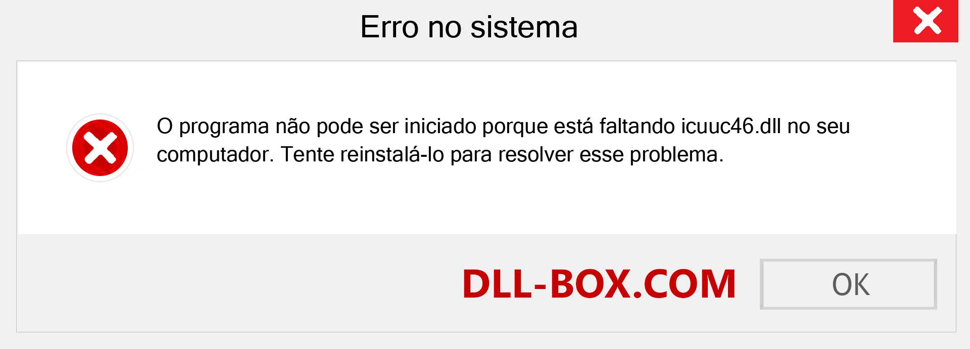 Arquivo icuuc46.dll ausente ?. Download para Windows 7, 8, 10 - Correção de erro ausente icuuc46 dll no Windows, fotos, imagens